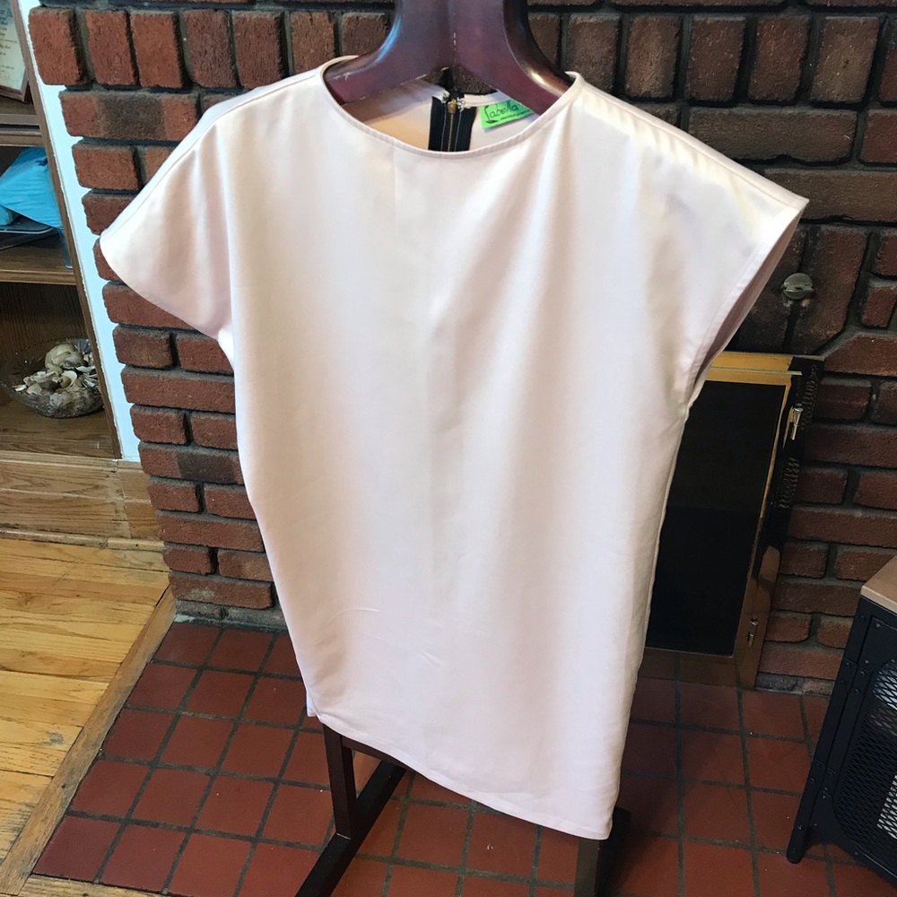 Pink summer asymmetric dress size 6